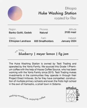 Huke Washing Station - Natural, G1 Premium | Ethiopia